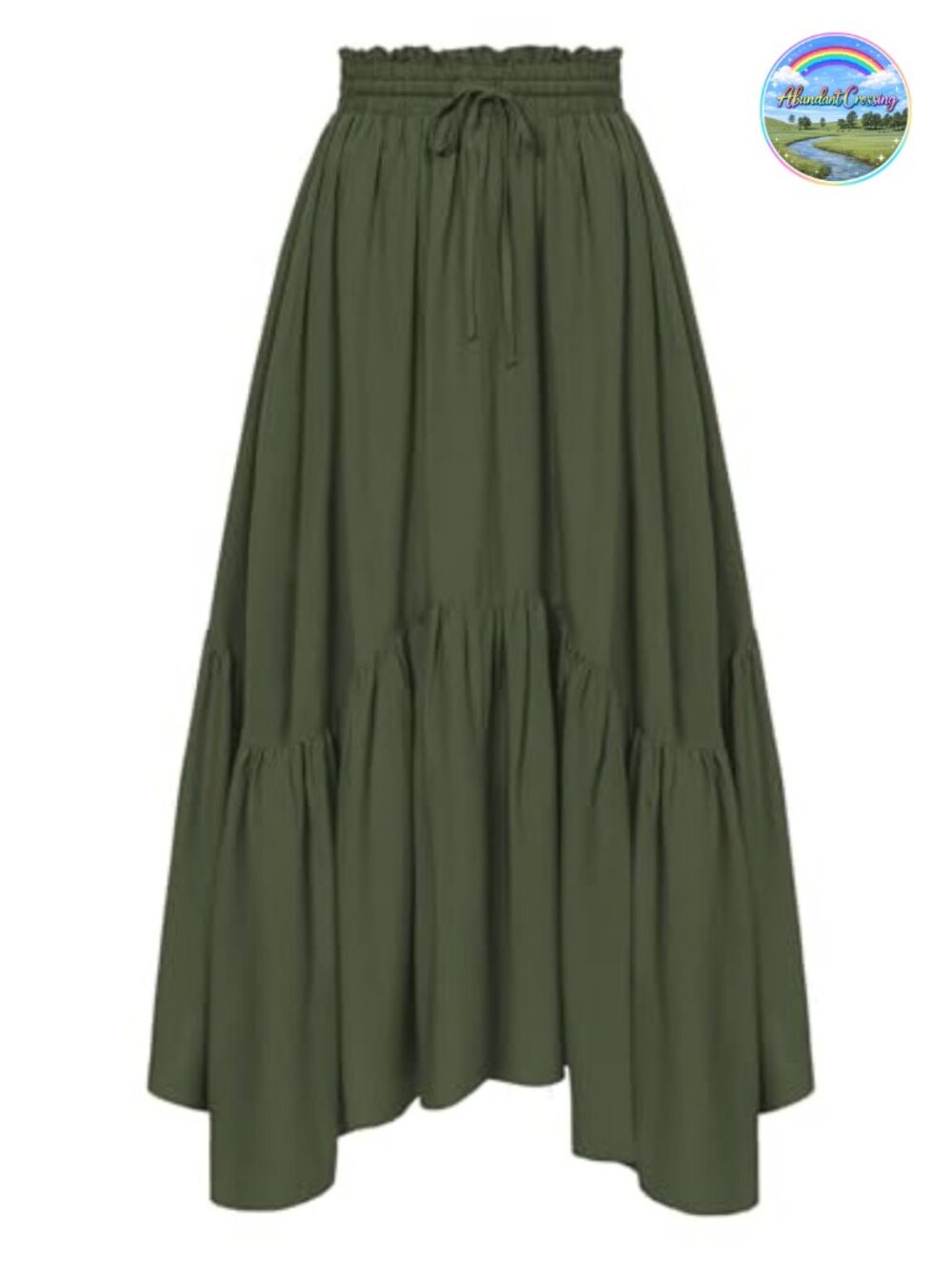 Flowy Boho Renaissance Maxi Skirt with Pockets